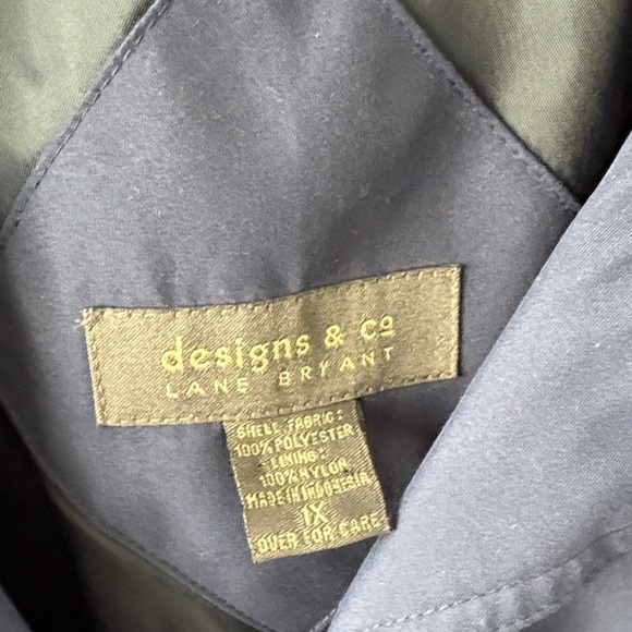 Lane Bryant Navy Trench Coat - Picture 2 of 4